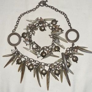 Sterling silver Necklace and bracelet set